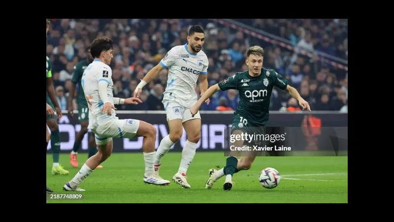 Trận đấu giữa Marseille và Monaco