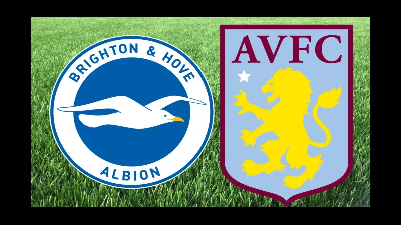 Cầu thủ Aston Villa chiến đấu gay cấn với cầu thủ Brighton trên sân
