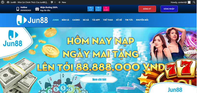 Trải nghiệm về nhà cái casino Jun88 hiệu quả Trải nghiệm về nhà cái casino Jun88 hiệu quả